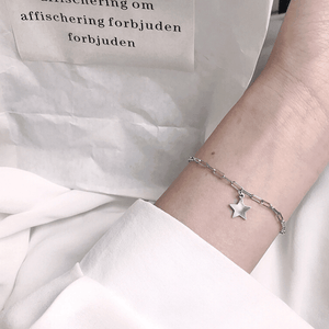 925 Sterling Silver Shinning Bracelet For Women With Little Star Shape Icon